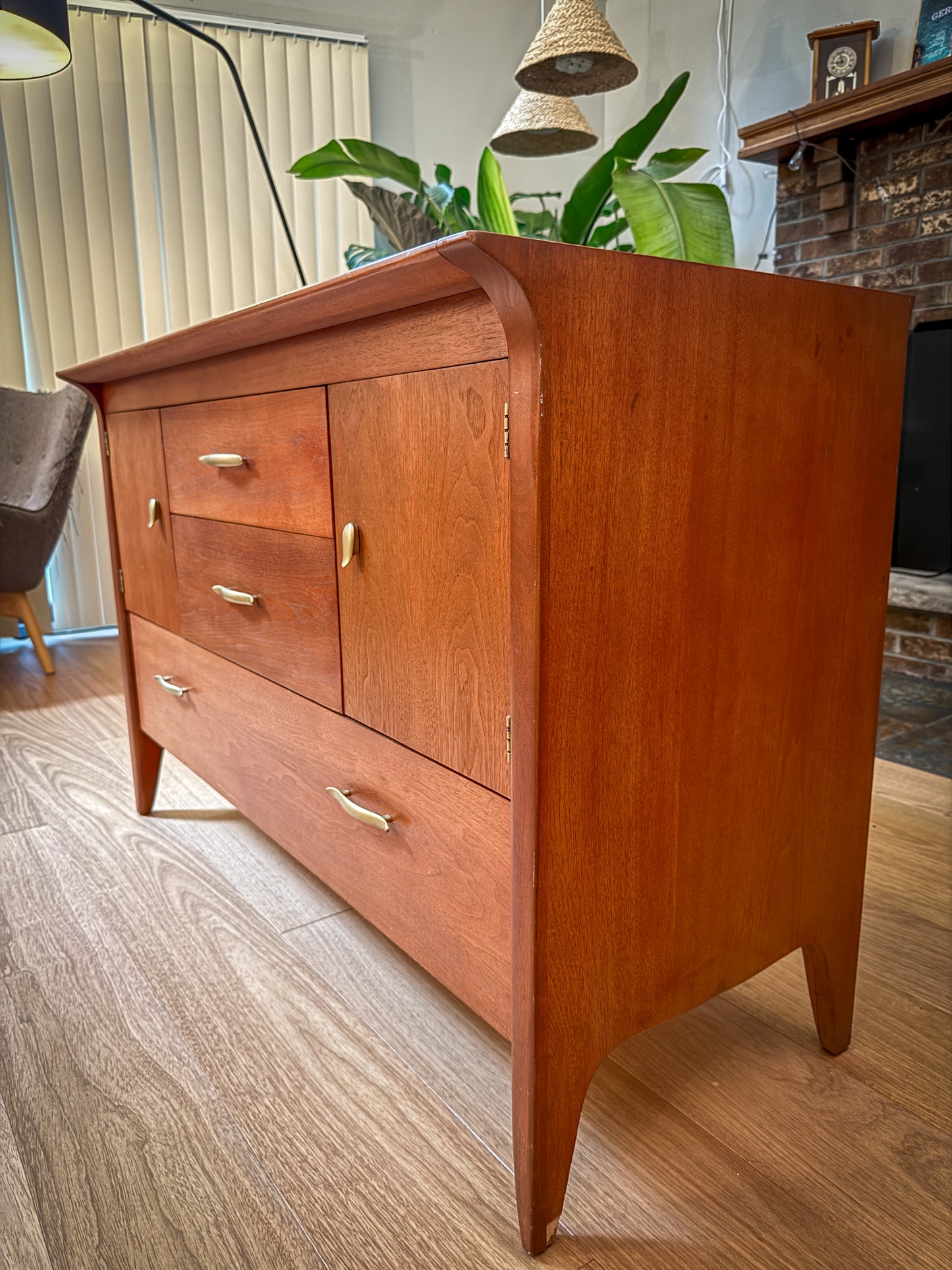 Drexel “Profile” Credenza – 1950s Mid-Century Modern Dresser by John Van Koert - Currently Being Refinished