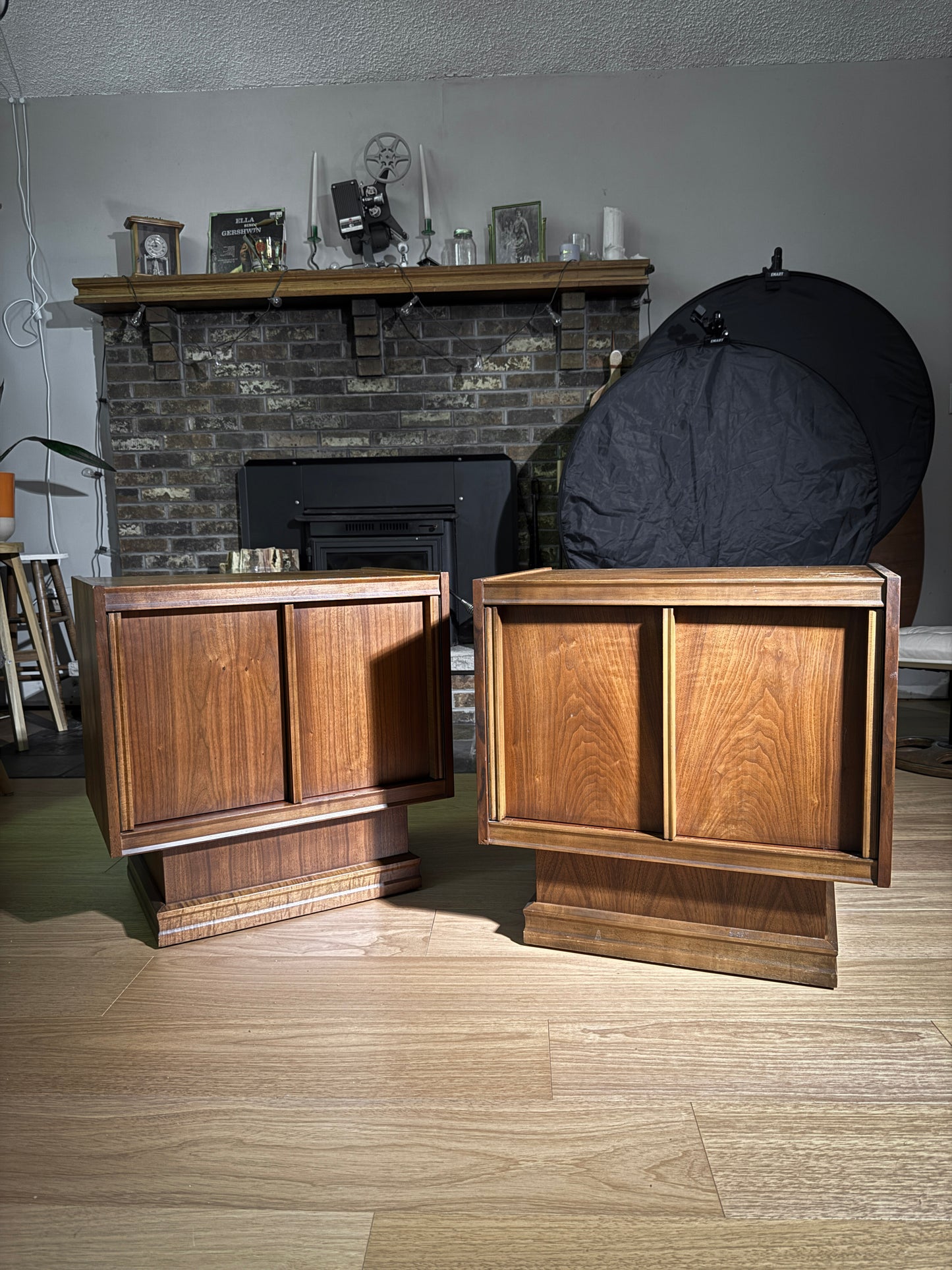 Tobago Brutalist Mid-Century Nightstands – Claim Before Restoration