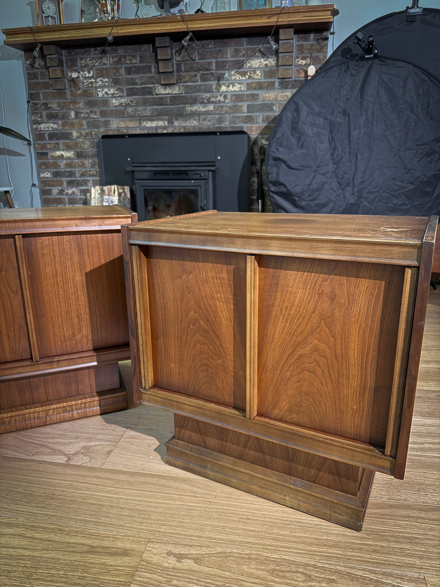 Tobago Brutalist Mid-Century Nightstands – Claim Before Restoration