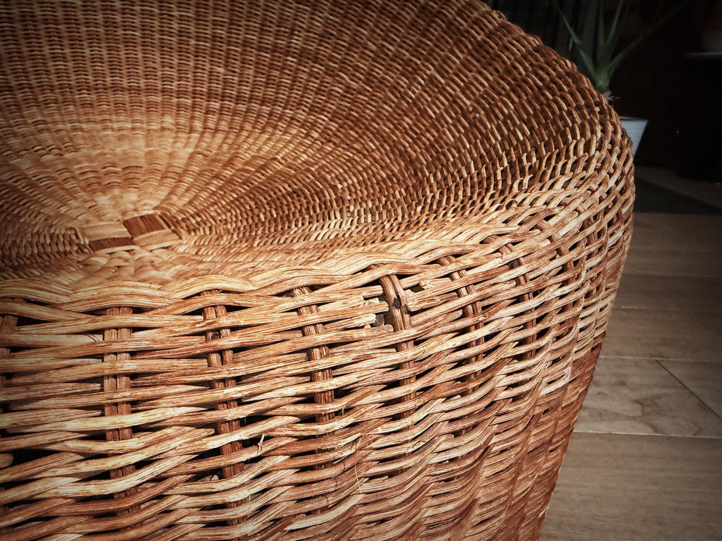 Eero Aarnio Elephant Boot Chair – Rattan Lounge & Ottoman, 1960s Stendig