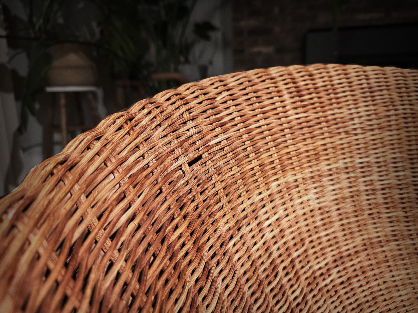 Eero Aarnio Elephant Boot Chair – Rattan Lounge & Ottoman, 1960s Stendig