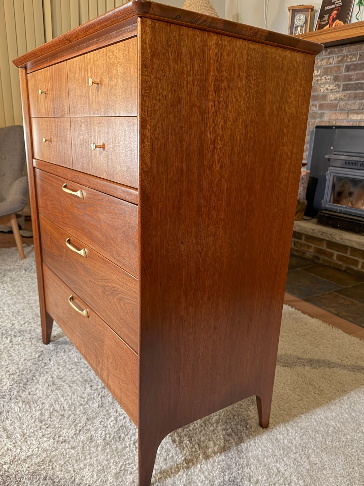 Drexel “Modern” Highboy Chest – Fully Refinished