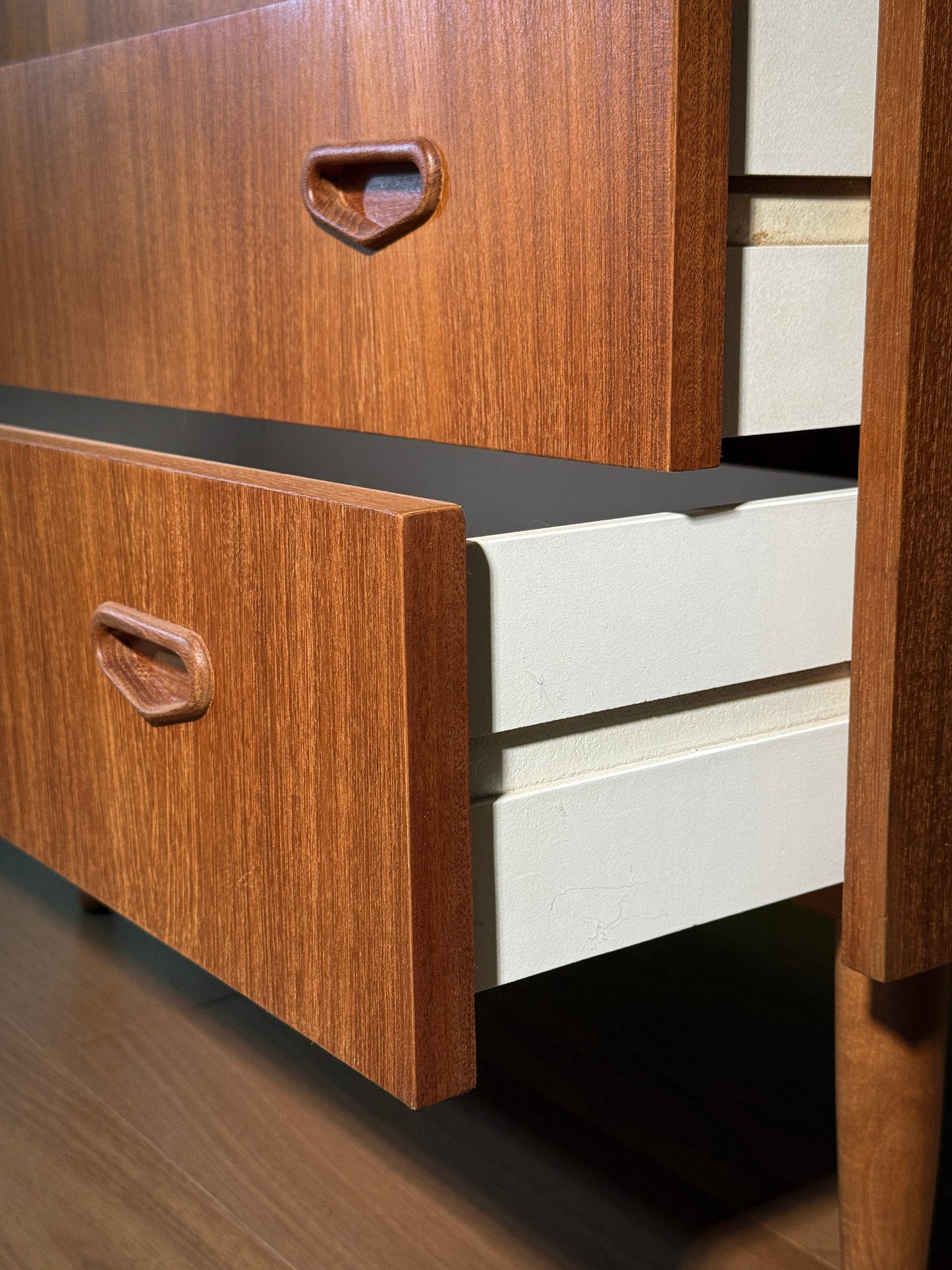 Mid-Century Swedish Teak Dresser – Svensk Möbelindustri 3-Drawer Chest, Vintage Scandinavian Modern Storage
