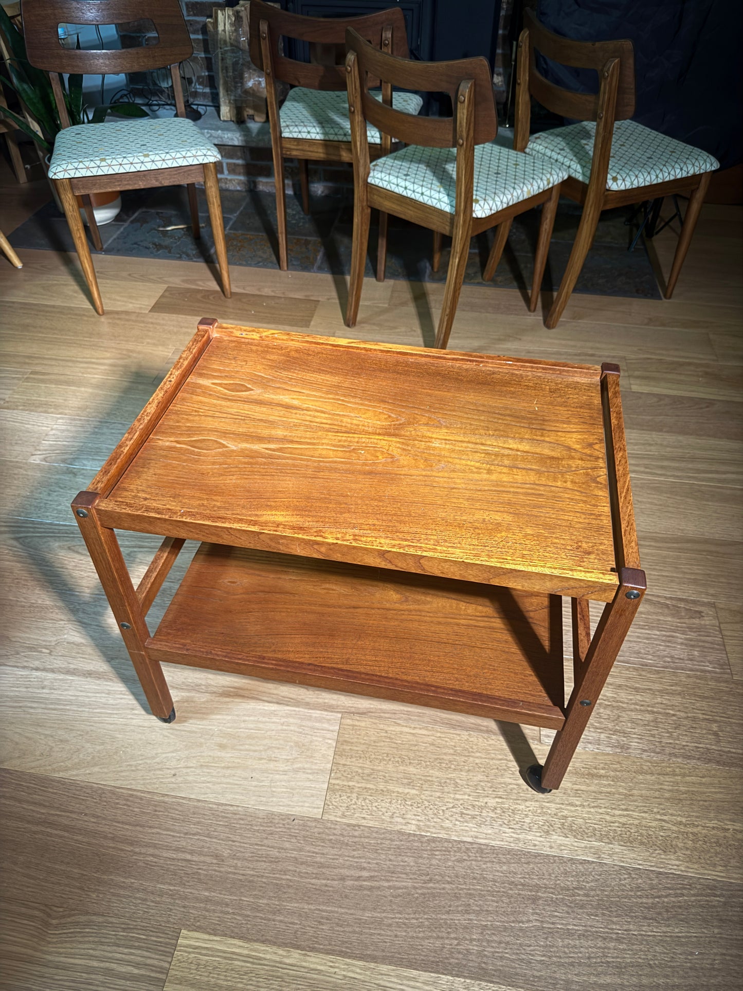 BRDR Furbo Danish Teak Tea Cart – Claim Before Restoration
