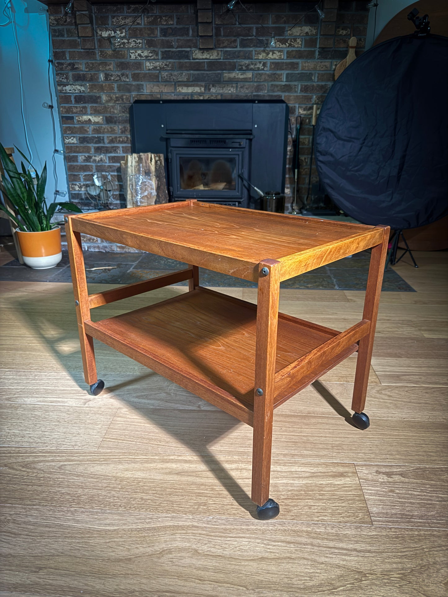 BRDR Furbo Danish Teak Tea Cart – Claim Before Restoration