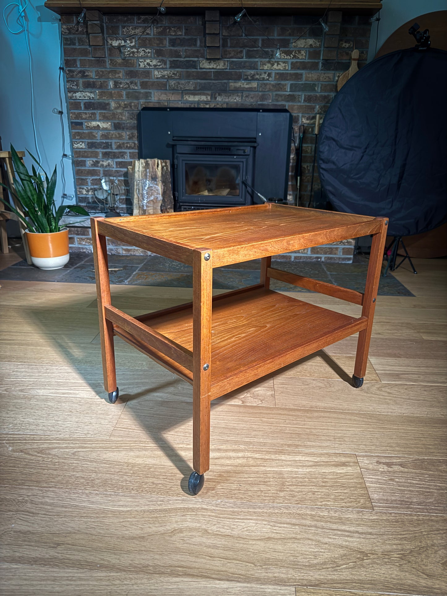 BRDR Furbo Danish Teak Tea Cart – Claim Before Restoration