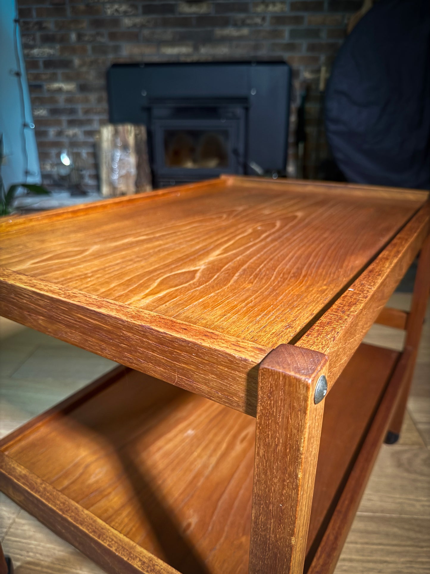 BRDR Furbo Danish Teak Tea Cart – Claim Before Restoration