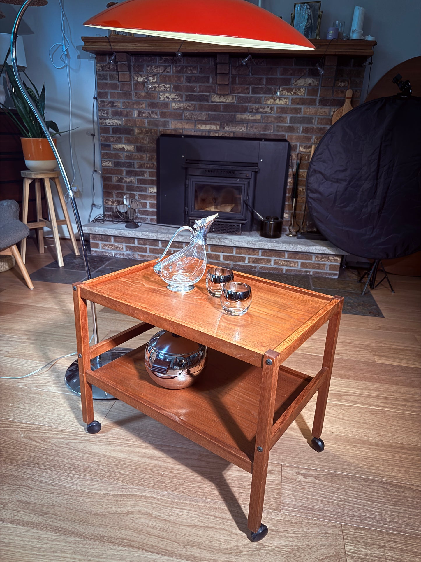 BRDR Furbo Danish Teak Tea Cart – Claim Before Restoration