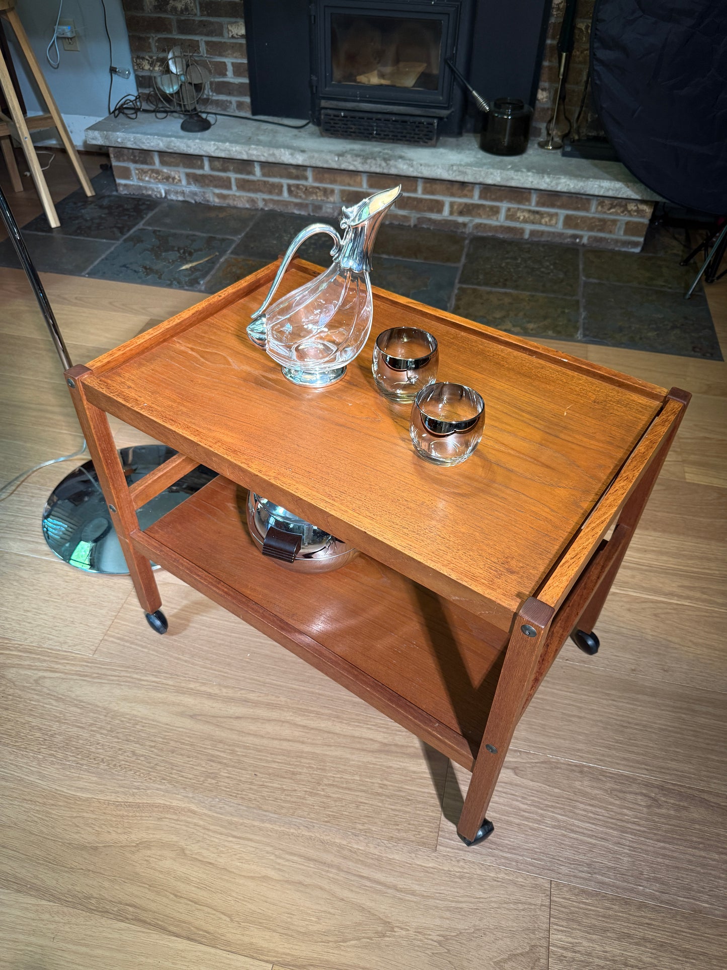 BRDR Furbo Danish Teak Tea Cart – Claim Before Restoration